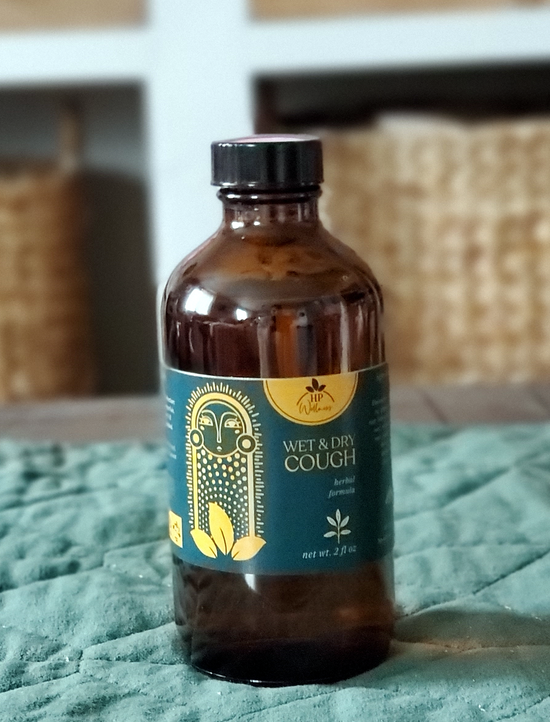New! Wet & Dry Cough + Anti-Viral Herbal Blend - 8 oz. Family Size