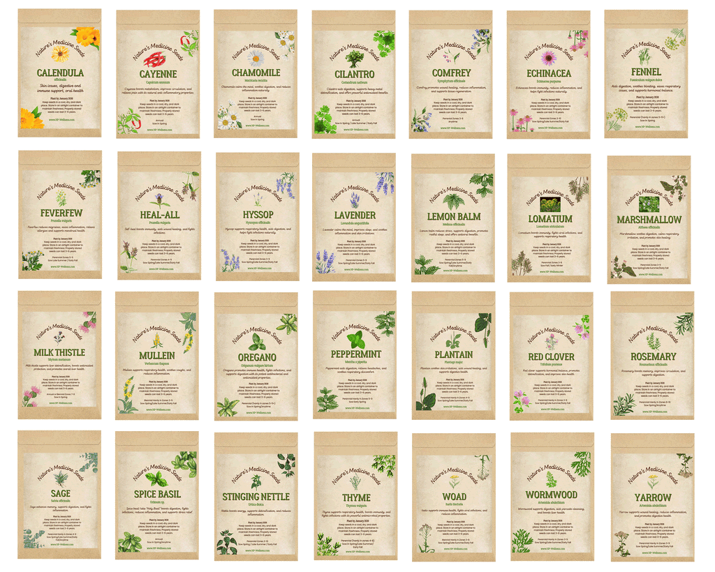 New! Nature's Medicine - 28 Seeds Set - Pre-Order