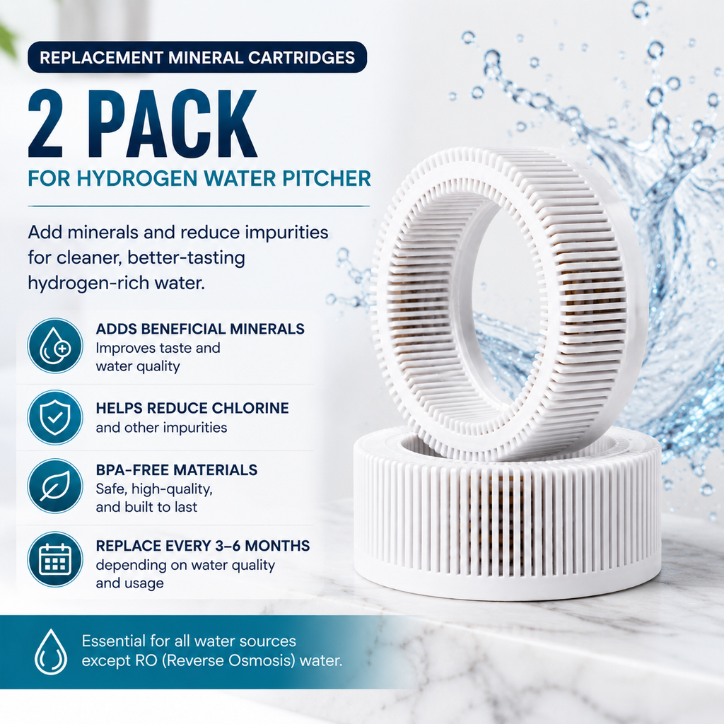 Hydrogen Water Pitcher Cartridges - Set of 2 - Limited Supply!