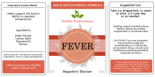 Fever Herbal Formula - 4 oz.