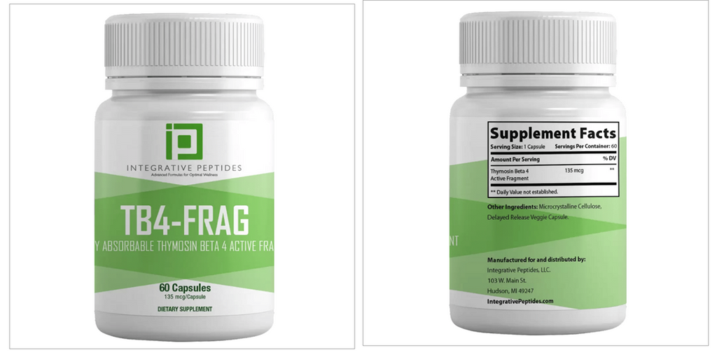 New! TB4-FRAG Integrative Peptides - 60 Capsules