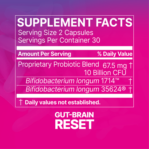 Gut-Brain Reset Probiotic + Psychobiotic Combo - New Group Buy!