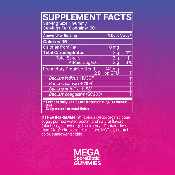 MegaSporeBiotic Gummies Kids 30 Ct - New Group-Buy!